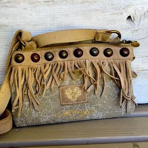 Vintage Ed Hardy Seattle 1971 Studded Purse